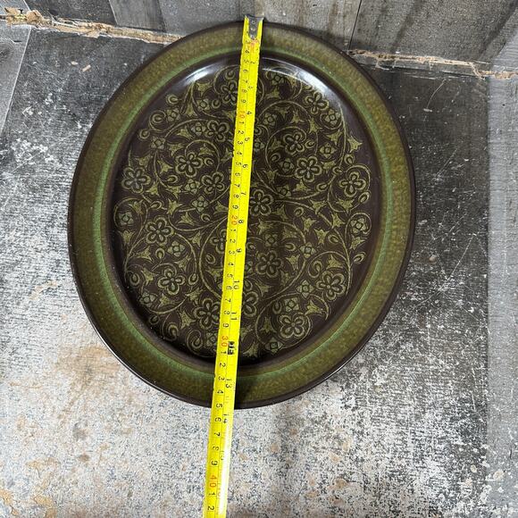 Franciscan Madeira Earthenware Oval Chop/Serving Platter c1967 USA 13.5"x11.5" - Picture 2 of 7